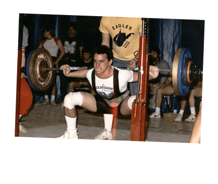 S2 Method Stewart breeding performing squats in competition at age 15